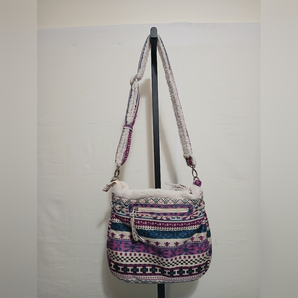 Big Buddha Sherpa Lined  Patterned Winter Women's Bag